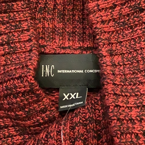 INC Size XXL International Concepts Bright Rhubarb Mens Sweater. New With Tags - Picture 5 of 5